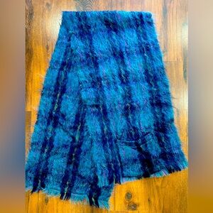 Blarney woollen mills 100% mohair wool blend scarf wrap with pockets NWT